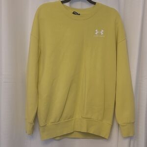 Under Armour Men's Crewneck Sweatshirt in Lime Green